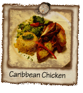 Caribean Chicken Viking Restaurant Favorites Plates